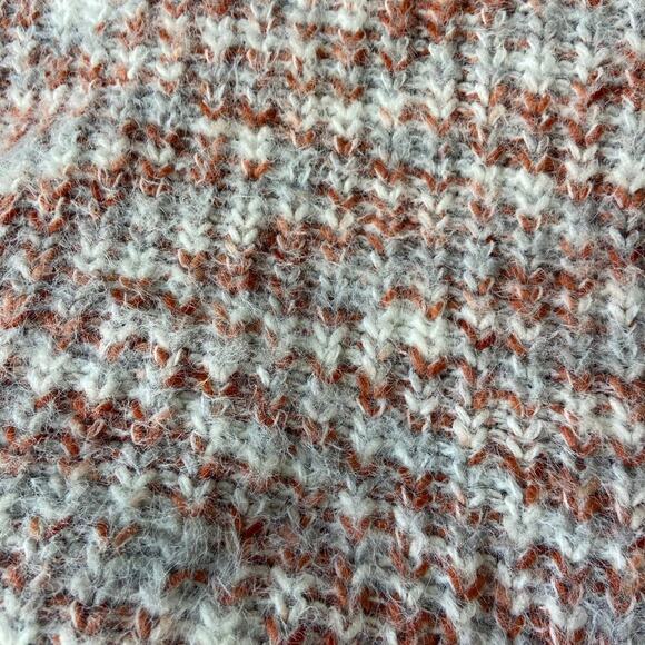 RD style eyelash fringe chunky knit sweater long sleeve marled medium - Picture 3 of 8